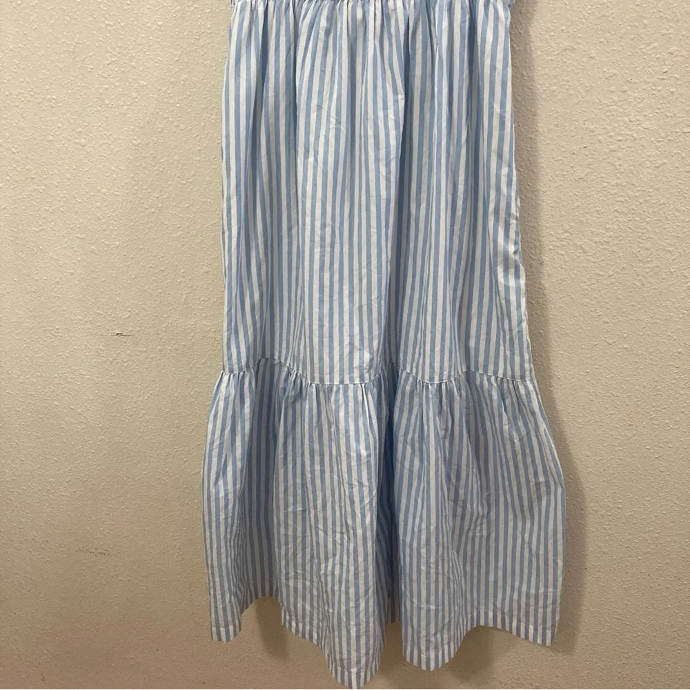 Abercrombie Kids Blue Striped Long Dress Sleeveles 15/16 - Picture 4 of 11